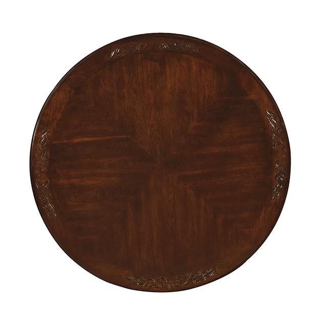Mesa de comedor redonda Elana Brown Cherry