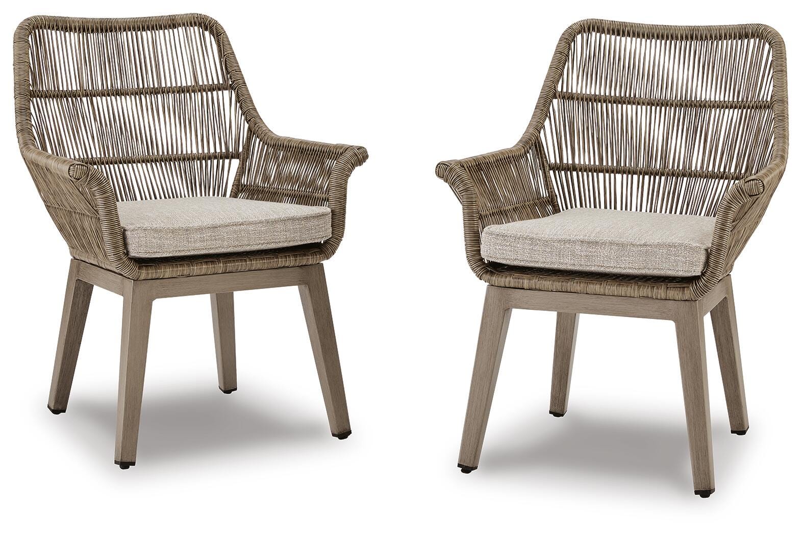 Sillón de playa con cojín (juego de 2)