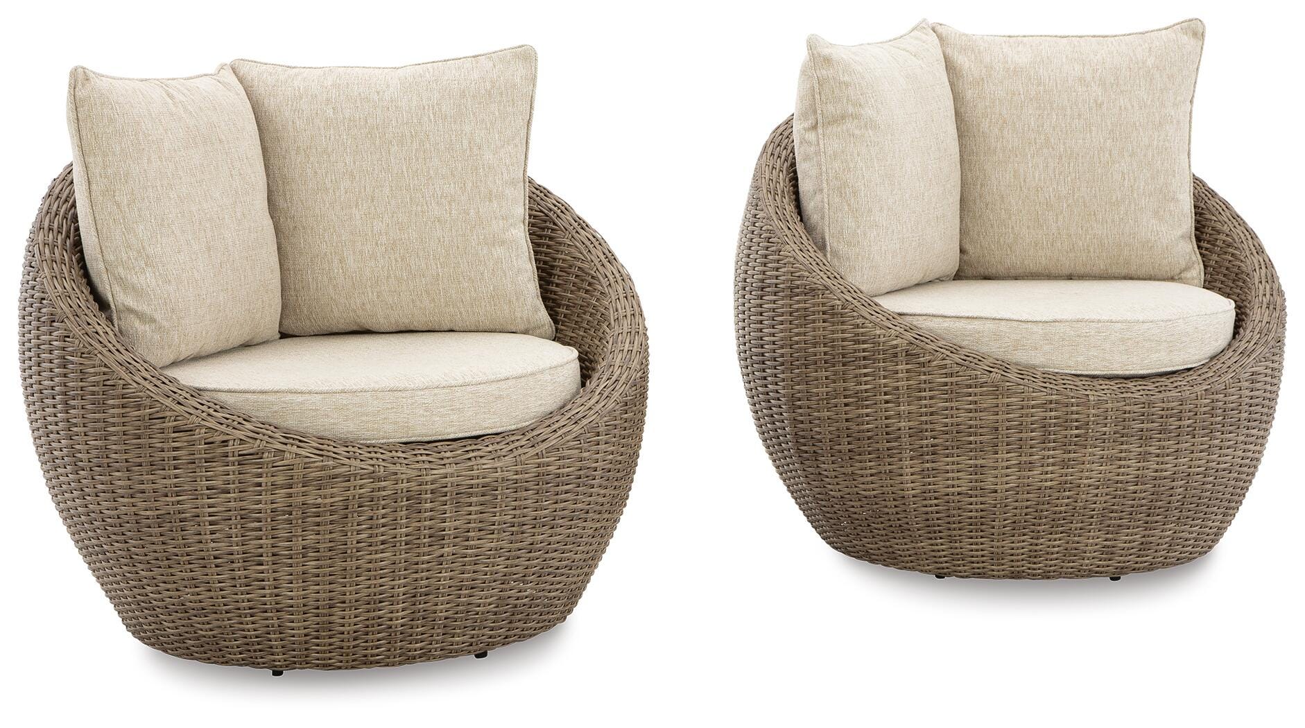 Danson Swivel Lounge con cojín (juego de 2)