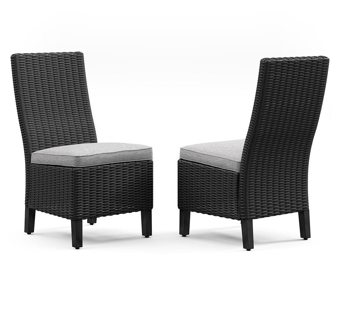 Silla auxiliar para exteriores Beachcroft con cojín (juego de 2)