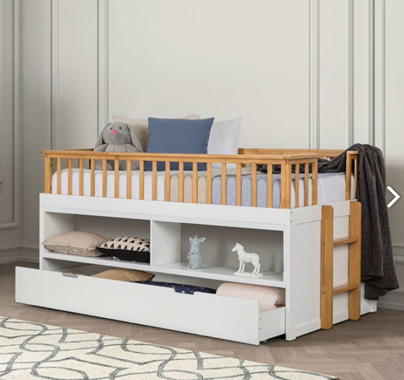 McPherson Twin Captain Bed - White