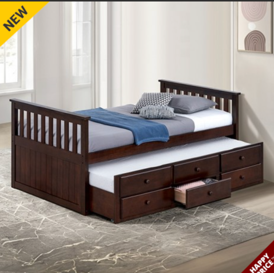 Clemens Captain Bed - Brown