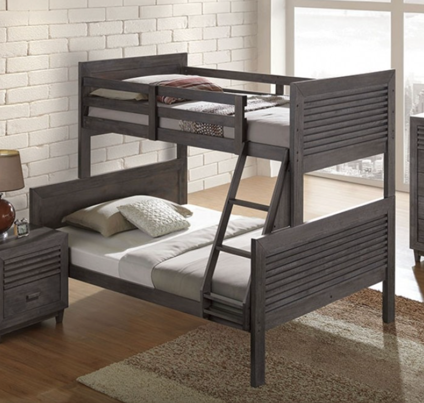 Whitham Twin Over Full Bunk Bed - Grey
