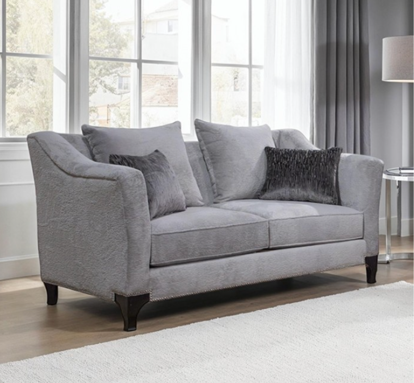 Goshen Love seat -Light Grey