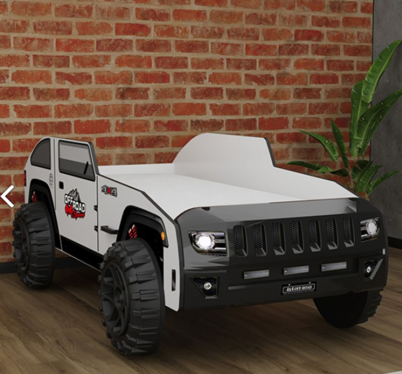 Overlander Kids Car Bed - White