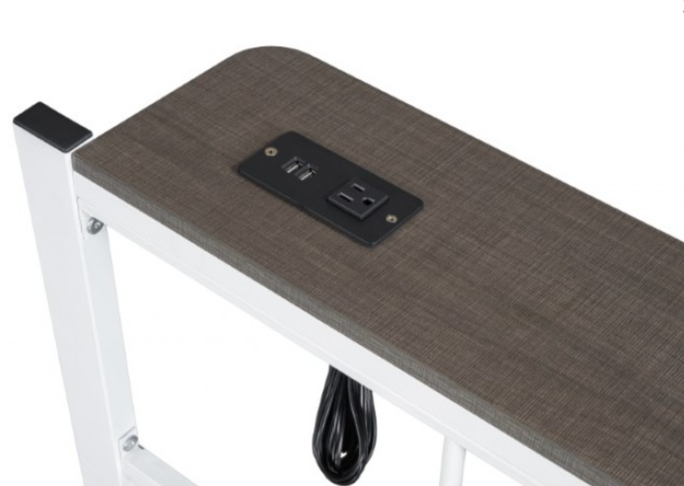 Nicoli Queen Metal Bed - White