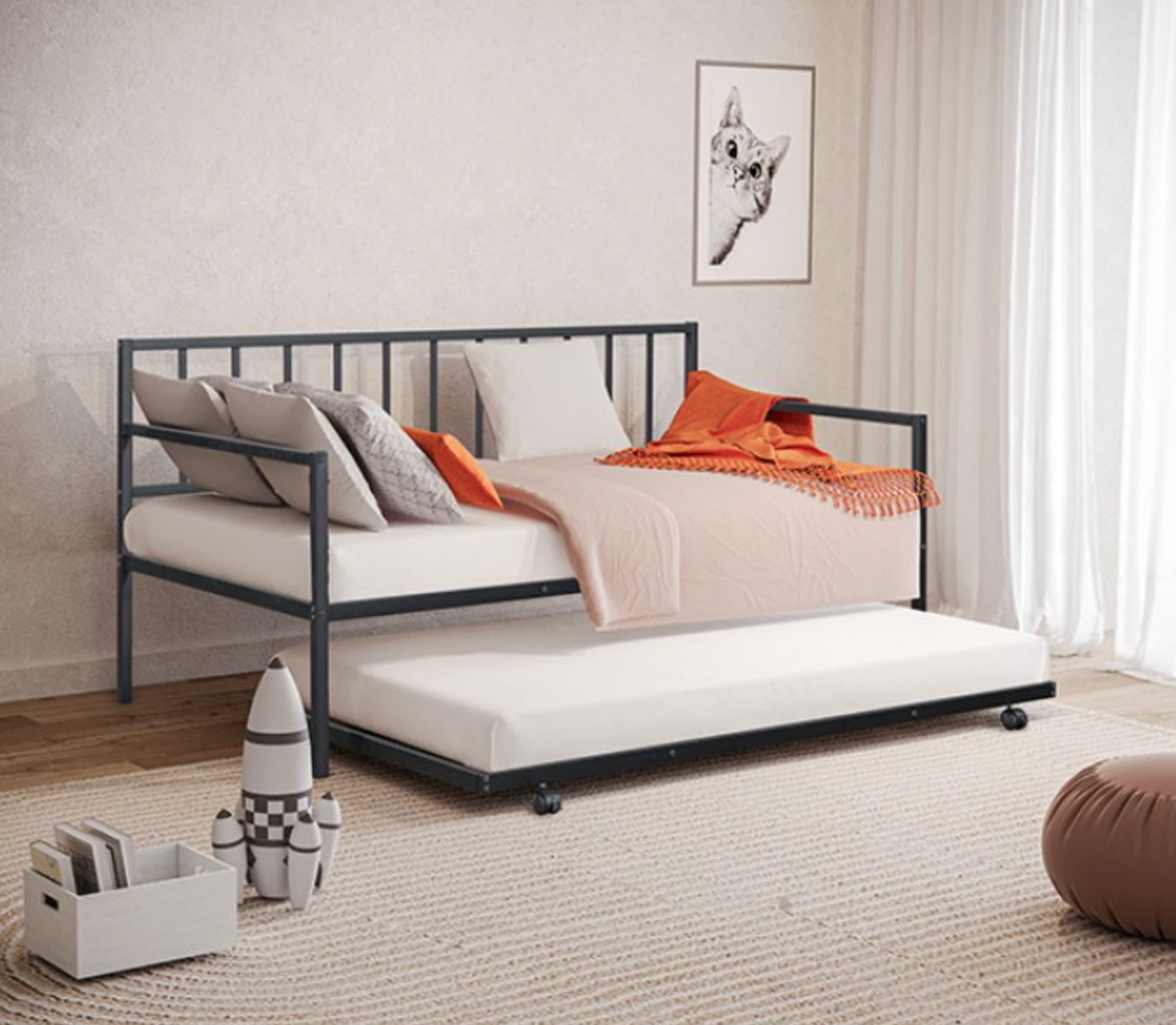 Harmon Metal Daybed - Black