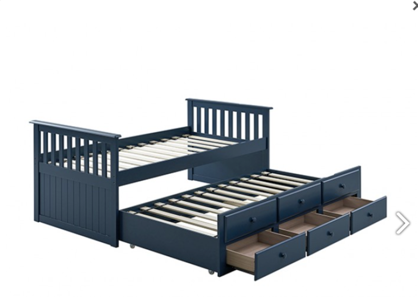 Clemens Captain Bed - Blue
