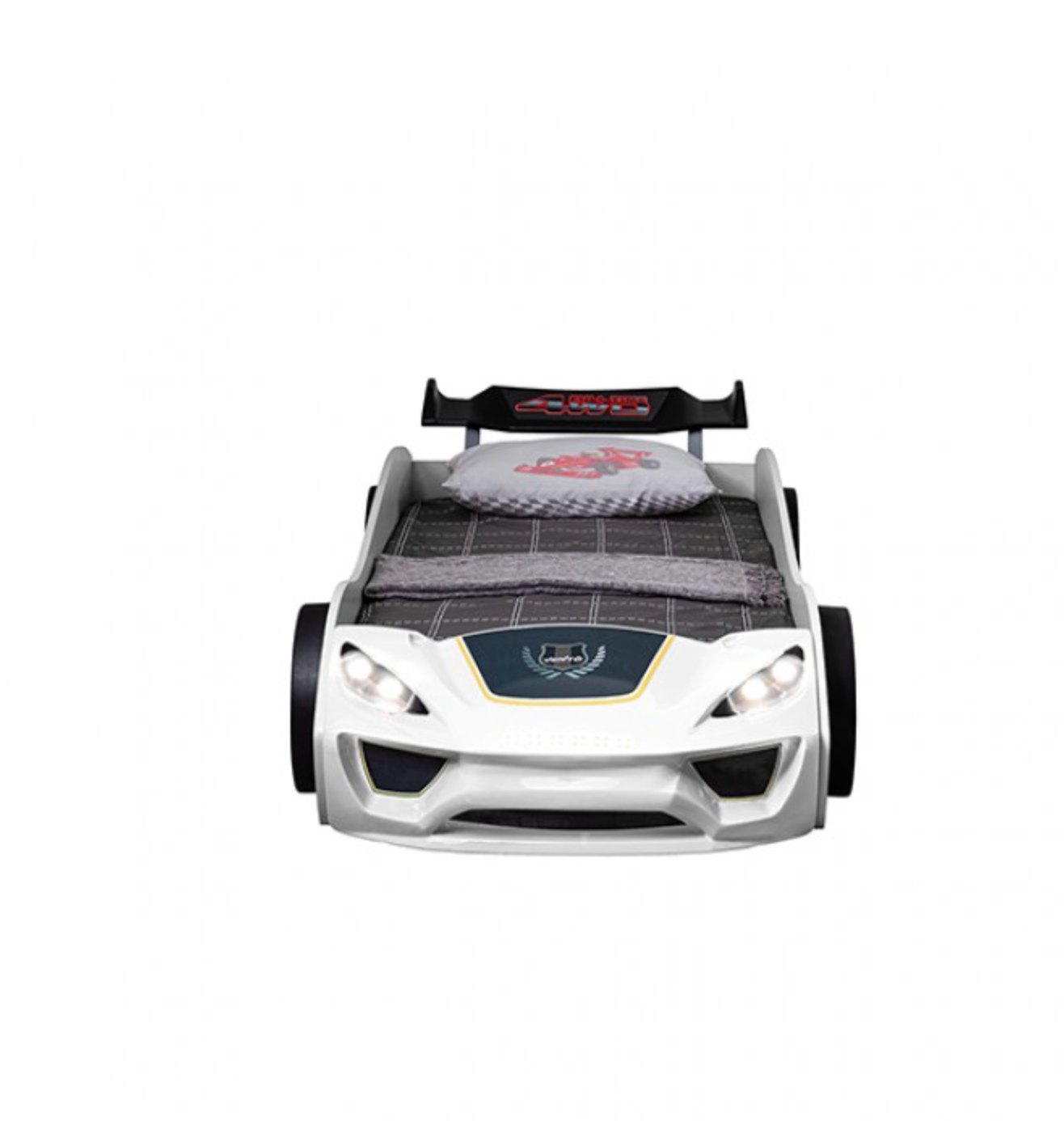 Pacefinder Kids Car Bed - White