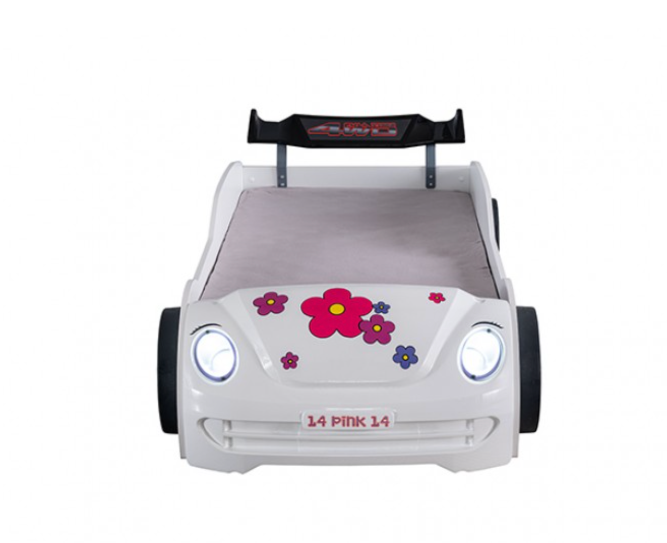 Jourley Kids Car Bed - White