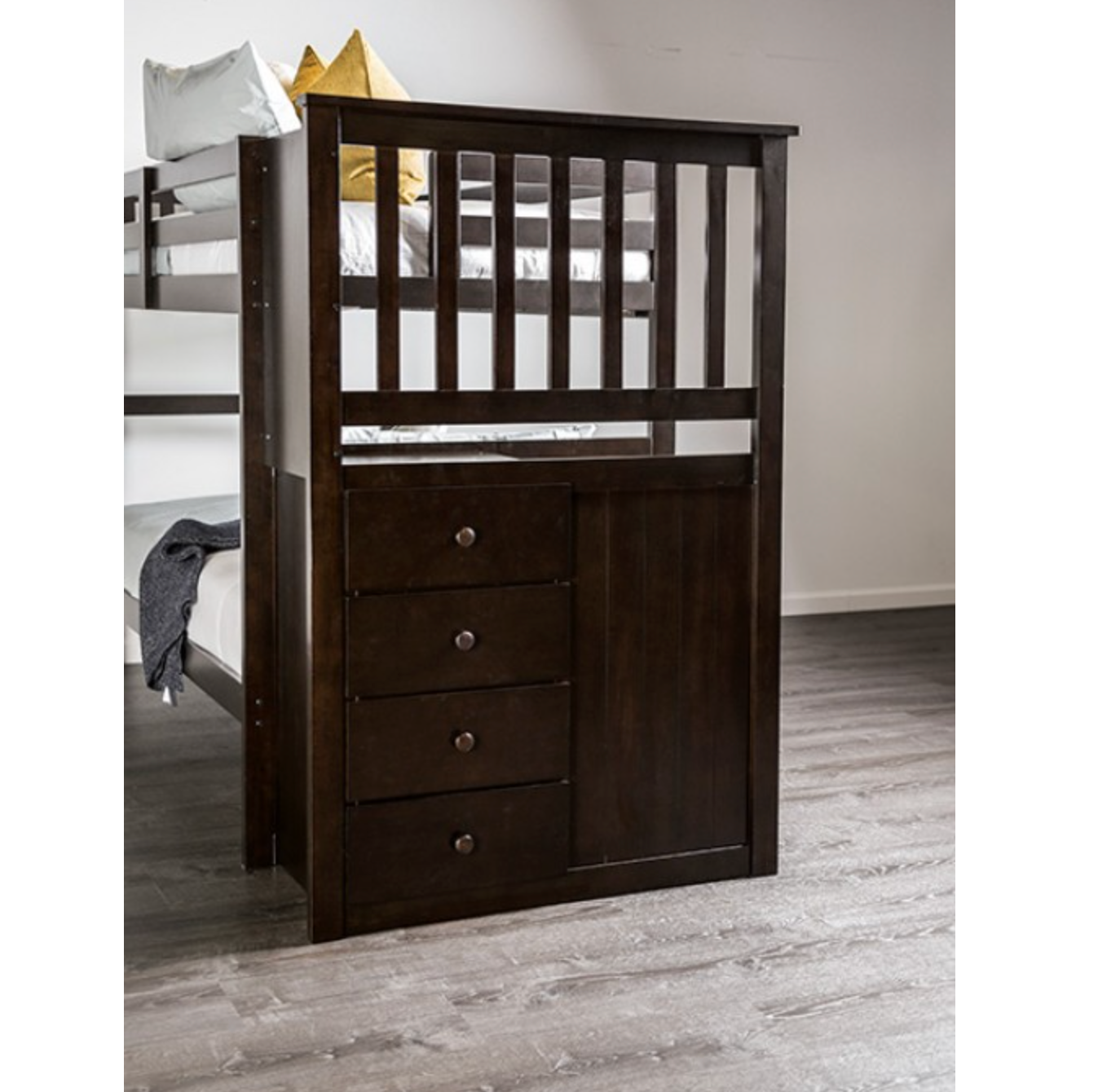 Ontario Twin Over Twin Bunk Bed - Espresso