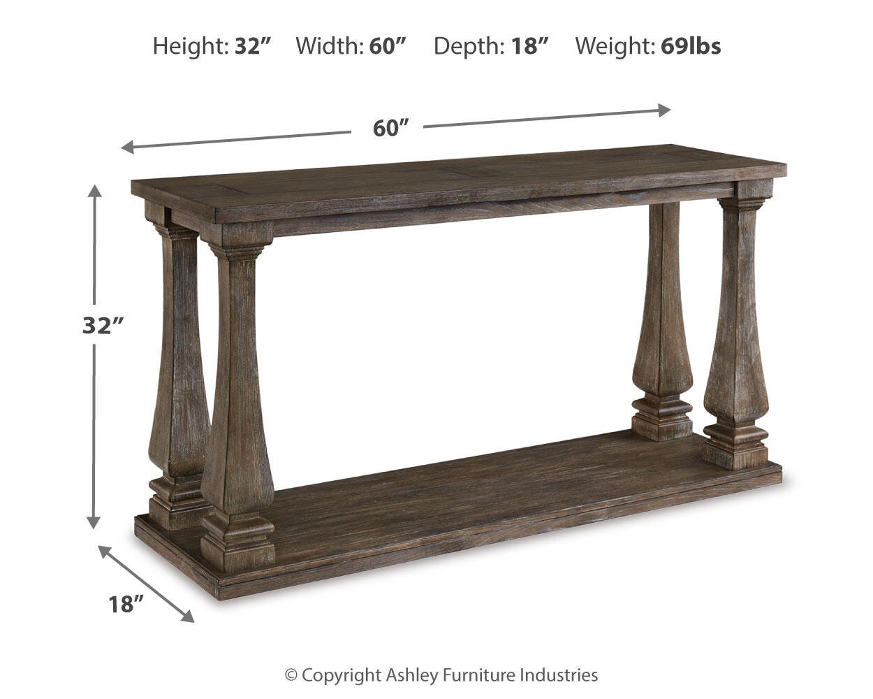Mesa de sofá Johnelle