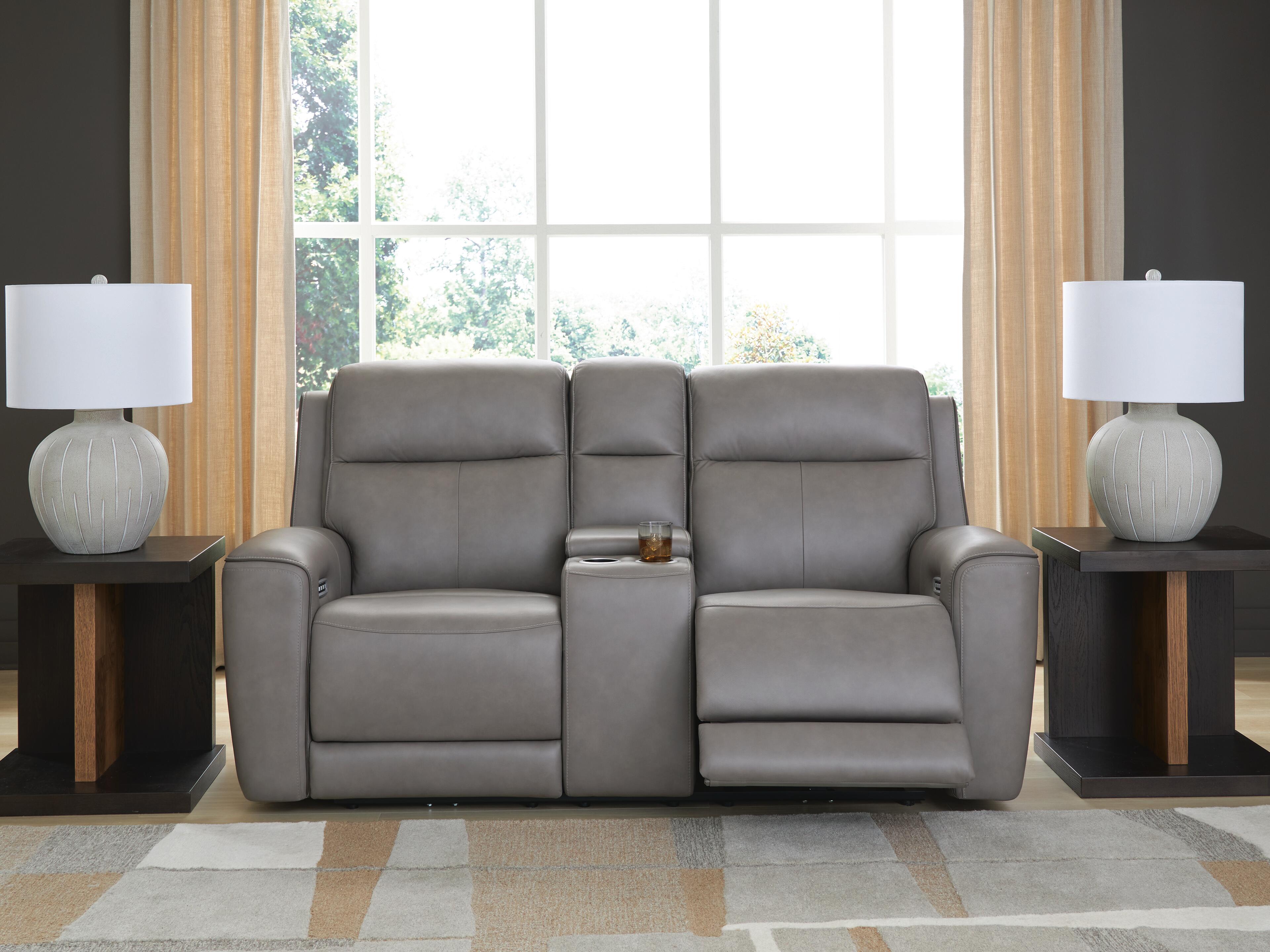 Seccional reclinable doble 5Z-Comfort con consola