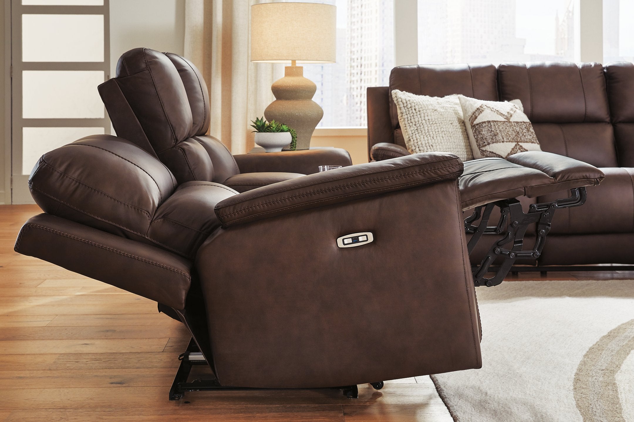 Bleckley Power Reclining Loveseat with Console
