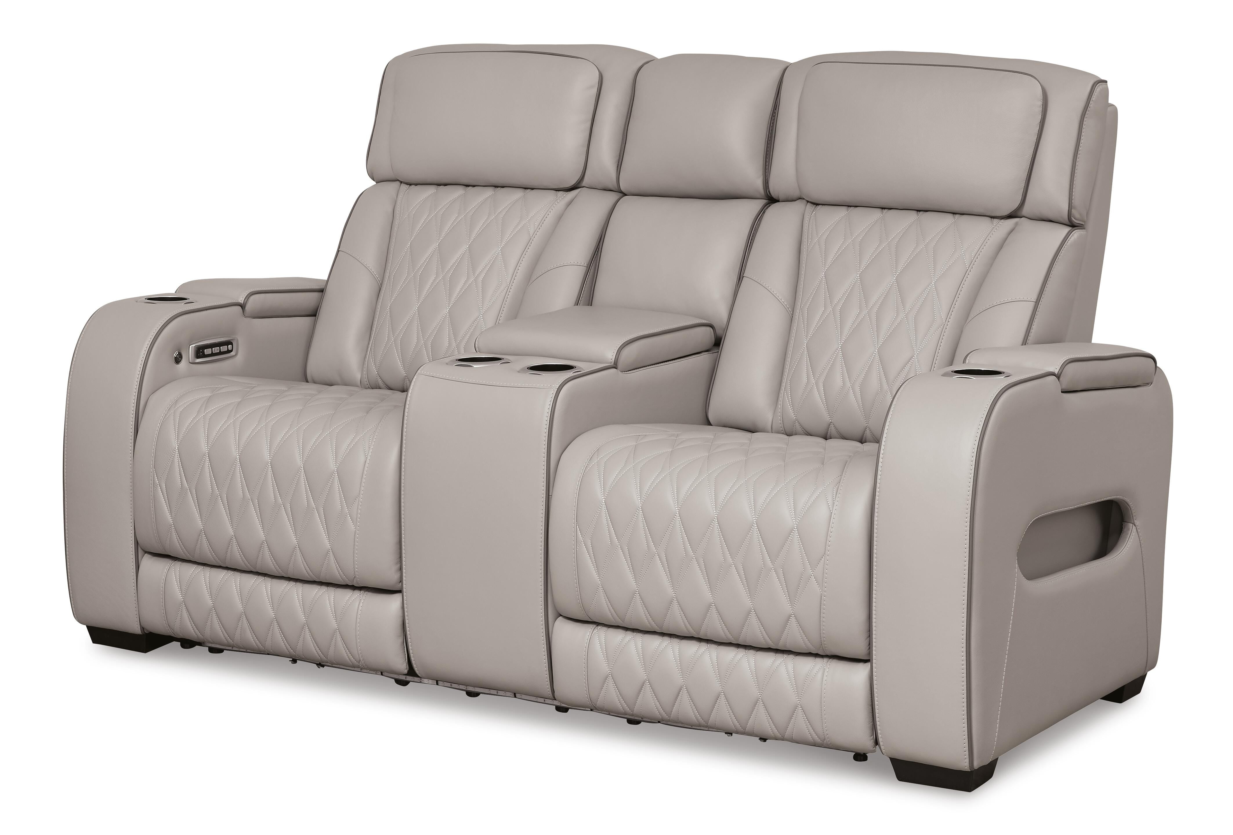 Sofá reclinable biplaza Boyington con consola