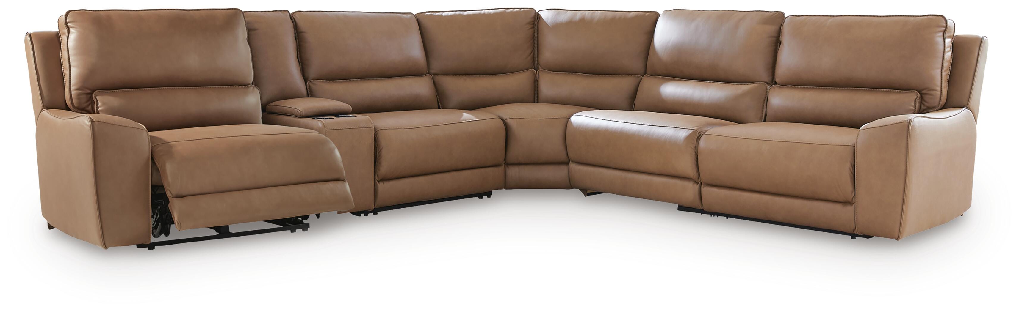 Seccional reclinable DeepWakes con consola de almacenamiento