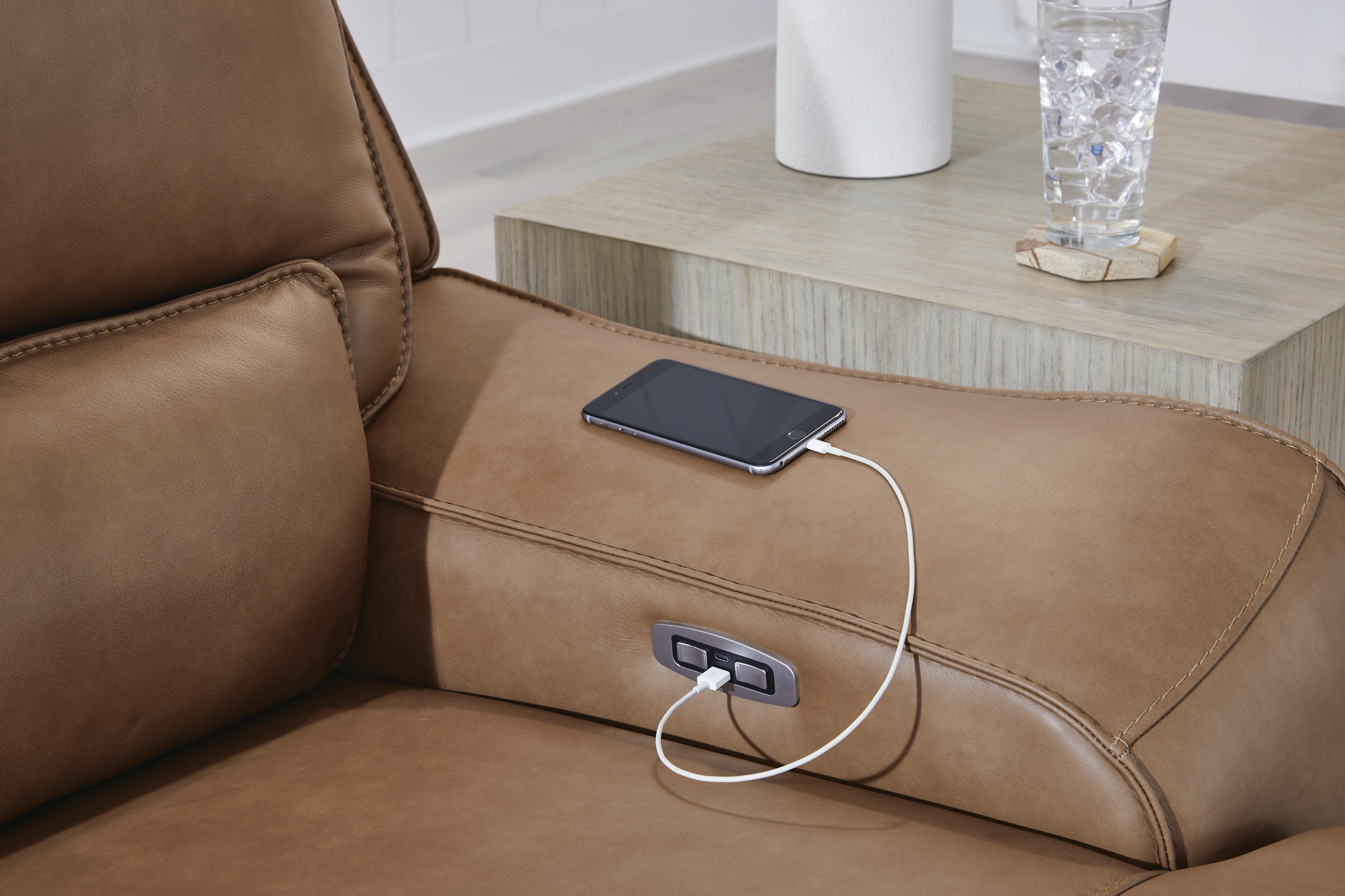 Seccional reclinable DeepWakes con consola de almacenamiento