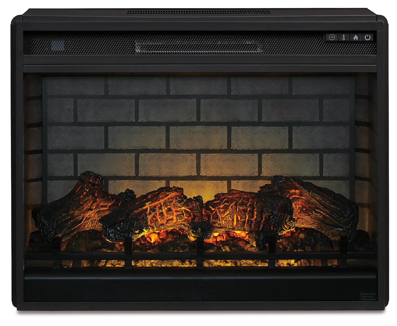 Mueble para TV con chimenea eléctrica de 72" Wittenmyer