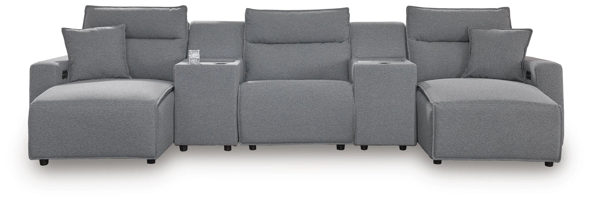 Seccional reclinable eléctrico Modmax con chaise longue