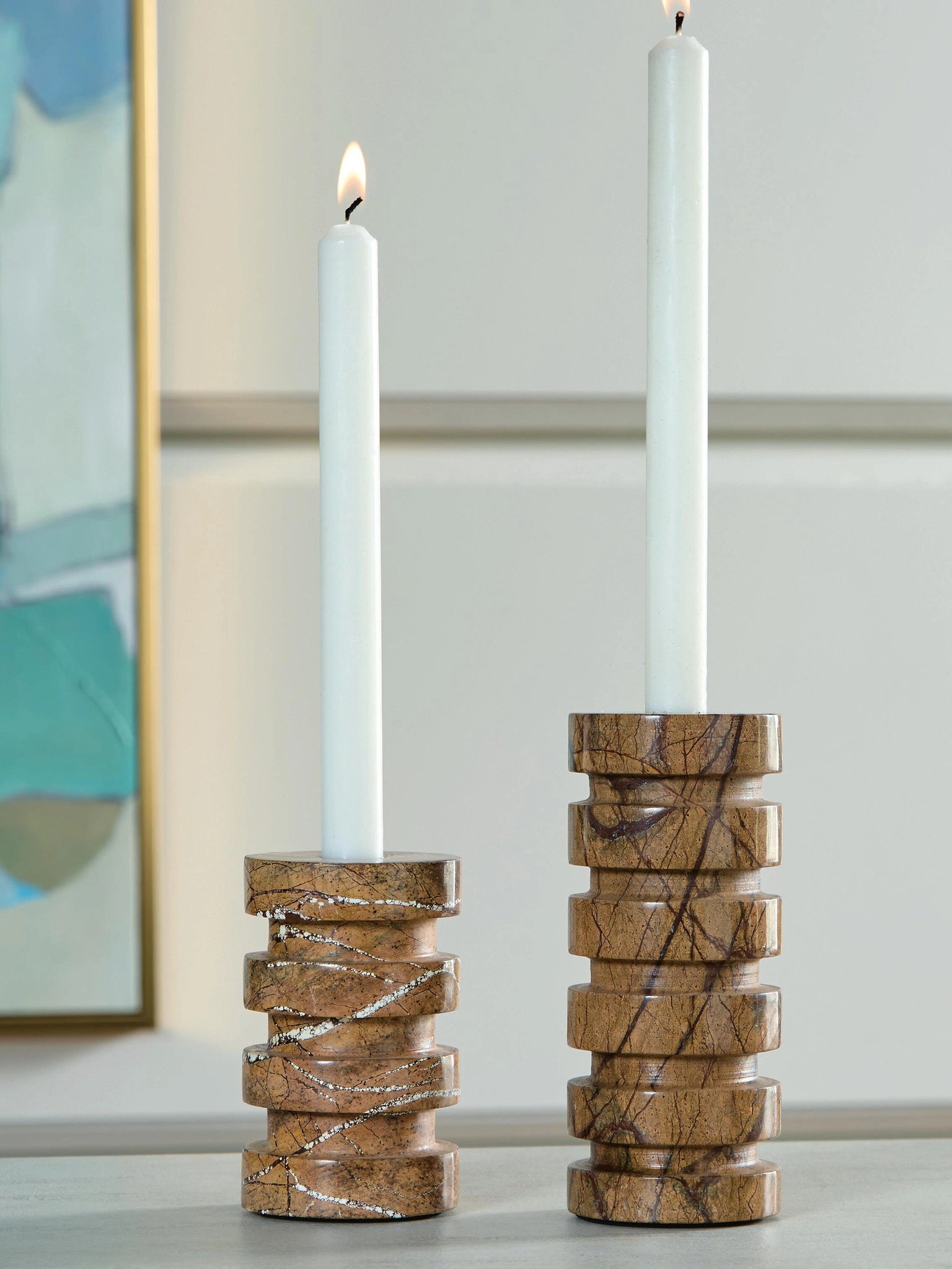 Juego de candelabros Emsleyfield (juego de 2)