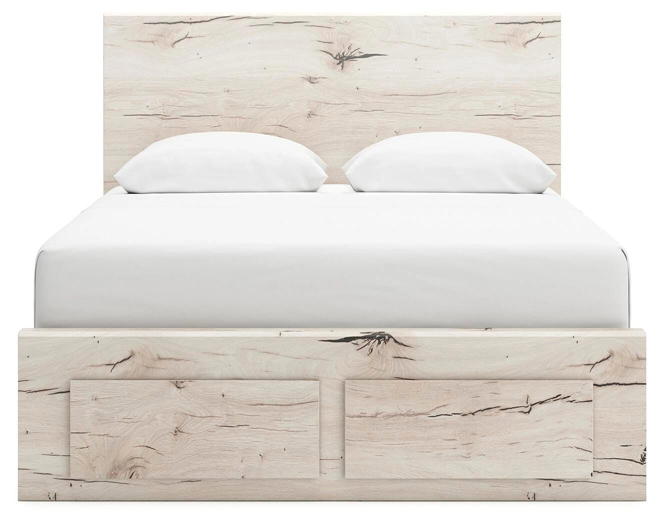 Cama Lawroy con almacenamiento en el panel