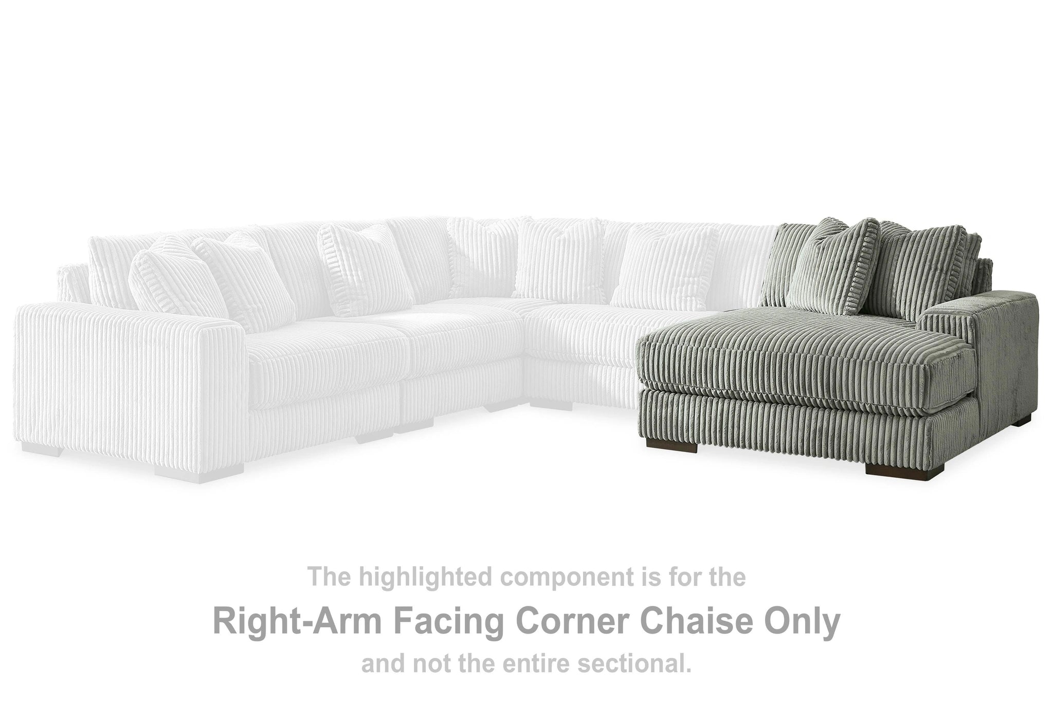 Sofá seccional Lindyn con chaise longue