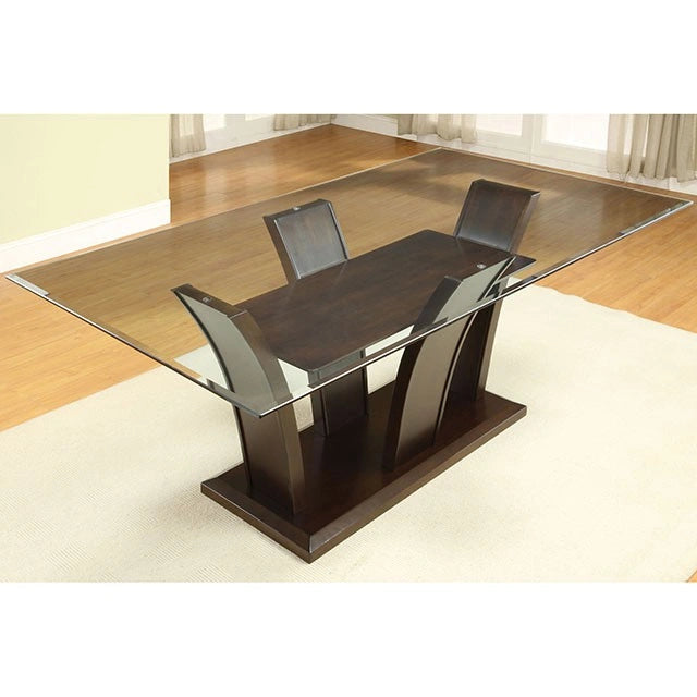 Mesa de comedor Manhattan color cereza marrón