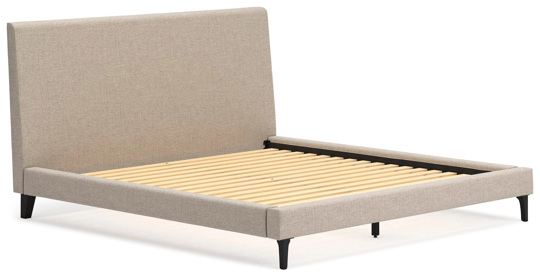 Cama tapizada Cielden con somier de láminas enrollables