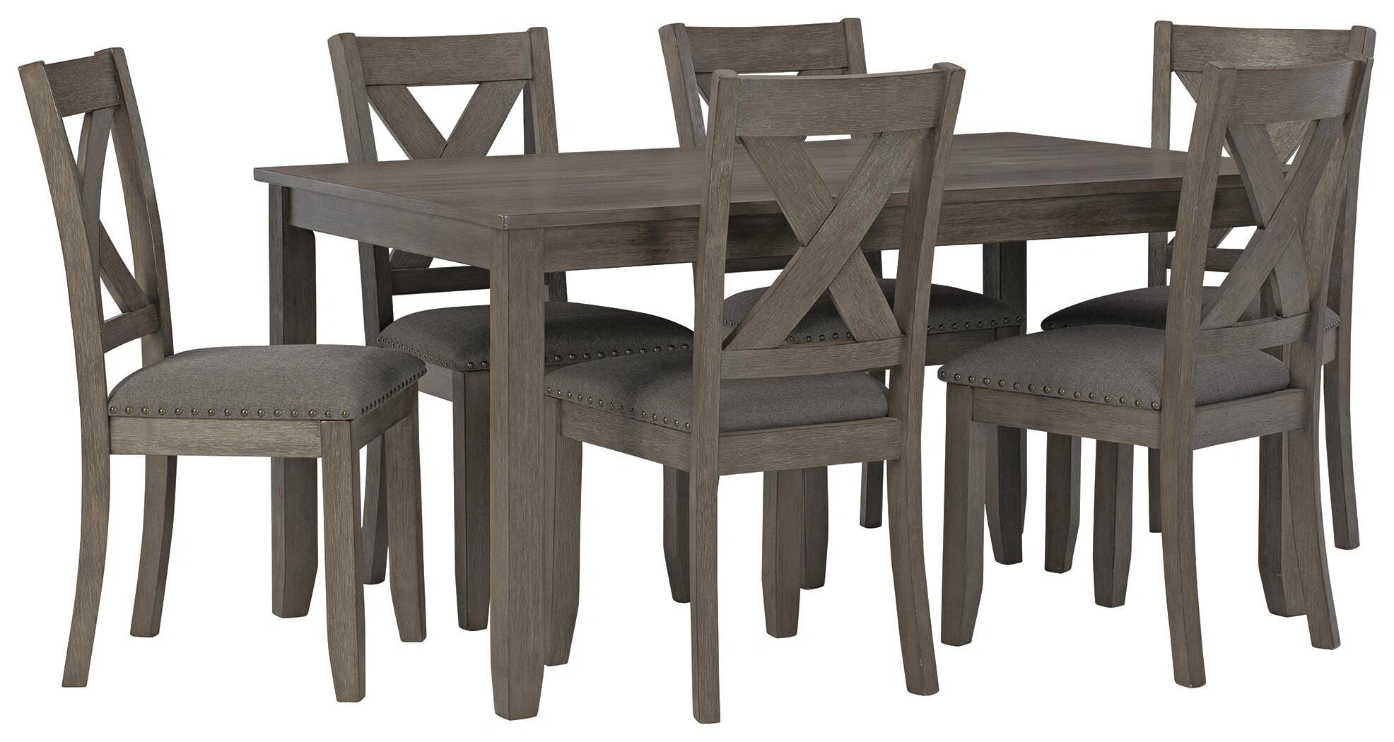 Mesa y sillas de comedor Caitbrook (juego de 7)