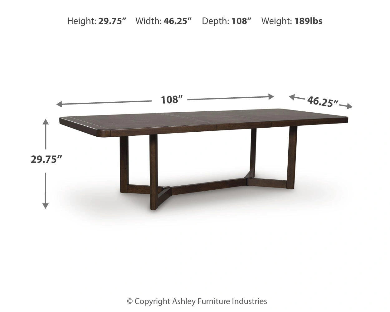 Mesa de comedor extensible Dilenno