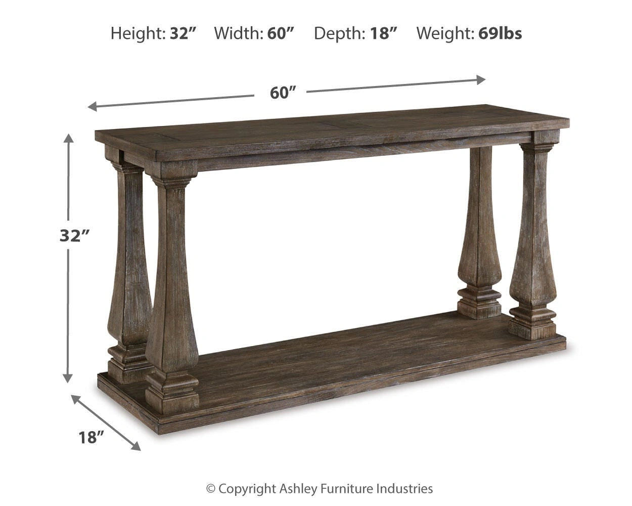 Mesa de sofá Johnelle