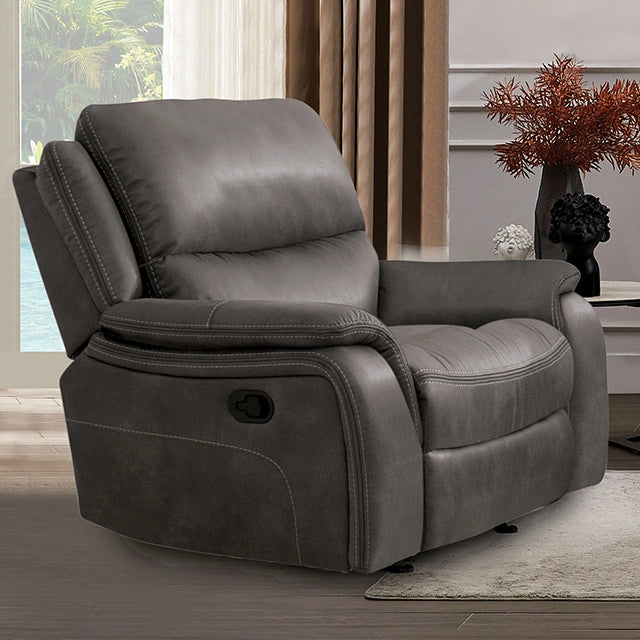 Sillón reclinable HENRICUS Glider, Gris oscuro