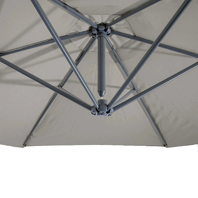 Parasol en voladizo Glam con LED