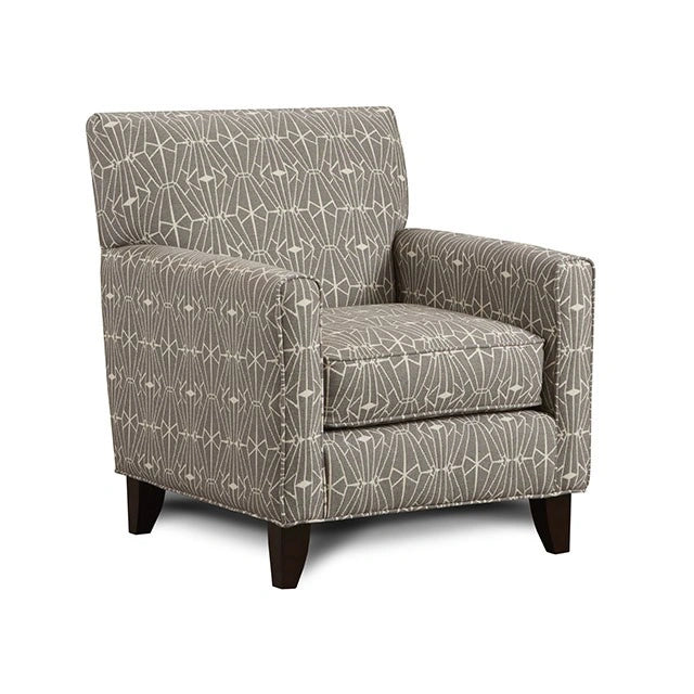 Silla PARKER gris/estampado, diseño Crystal