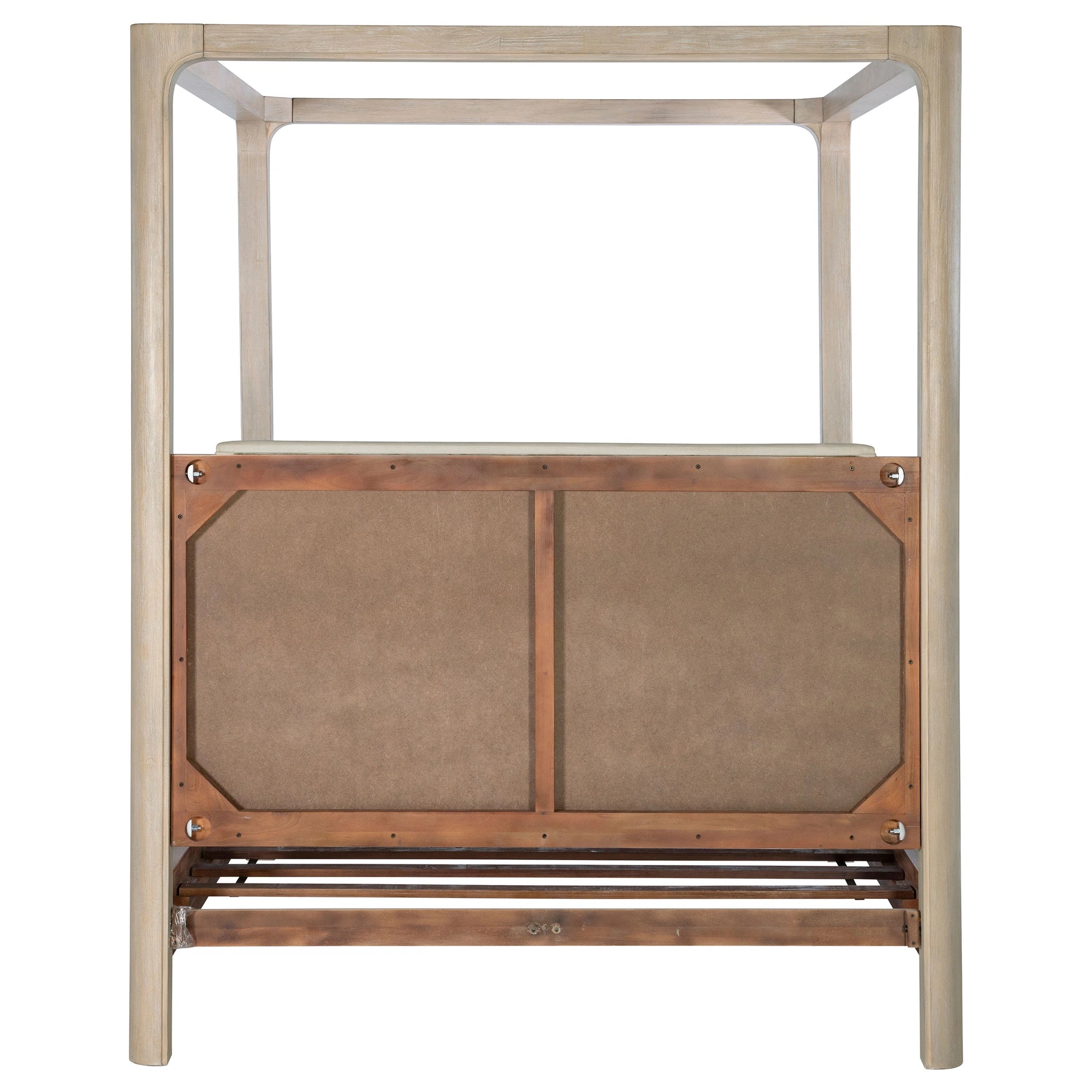 Base de cama con plataforma y dosel Solano