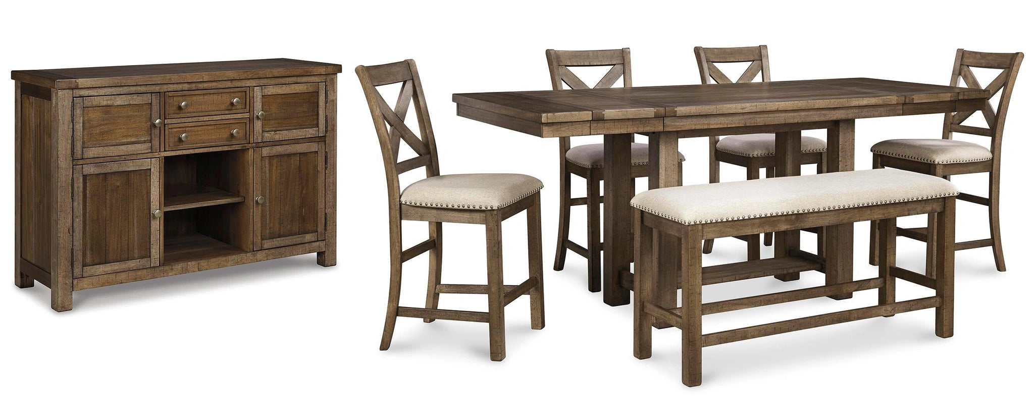 Juego de comedor Moriville a altura de mostrador
