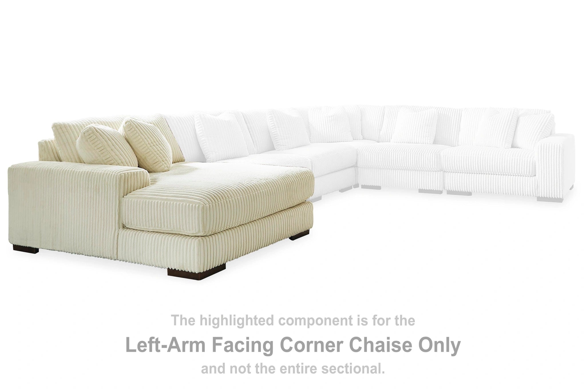 Sofá seccional Lindyn con chaise longue