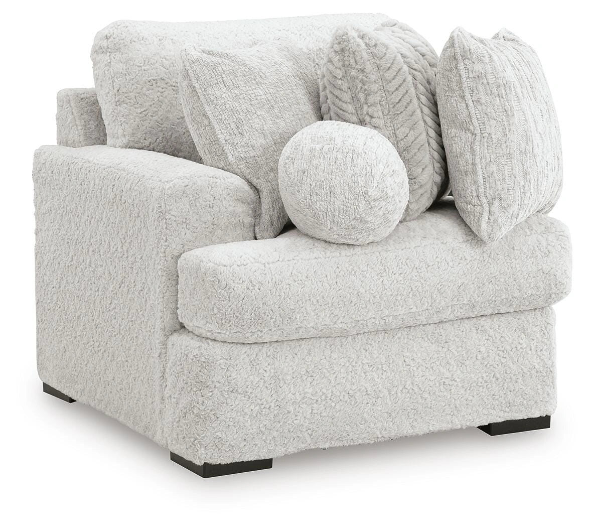 Sofá modular de peluche con chaise longue