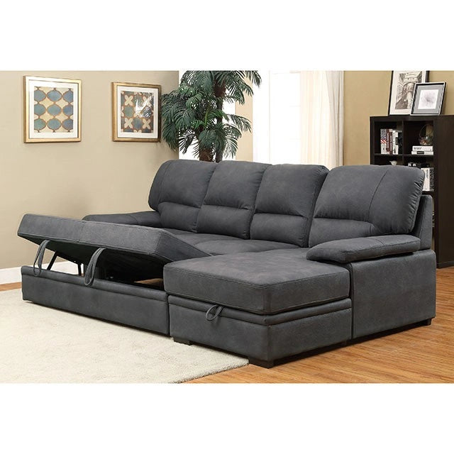 Seccional ALCESTER Brown & Gray con Sofá Cama, Fresno
