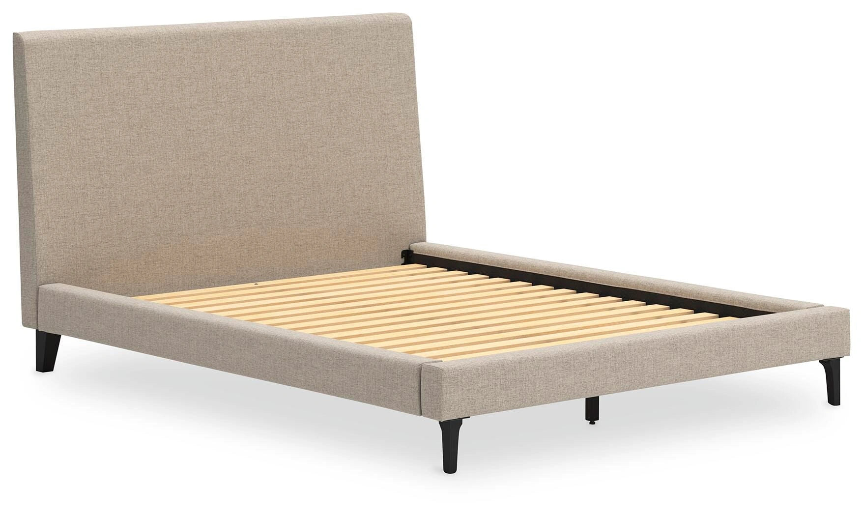 Cama tapizada Cielden con somier de láminas enrollables