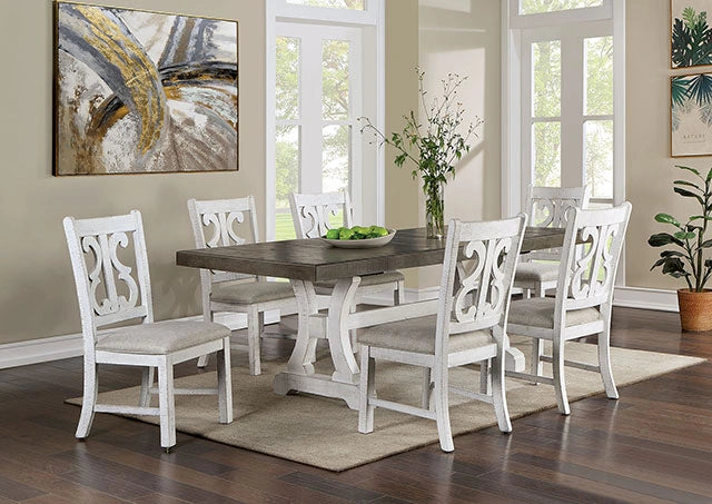 Mesa de comedor AULETTA, gris