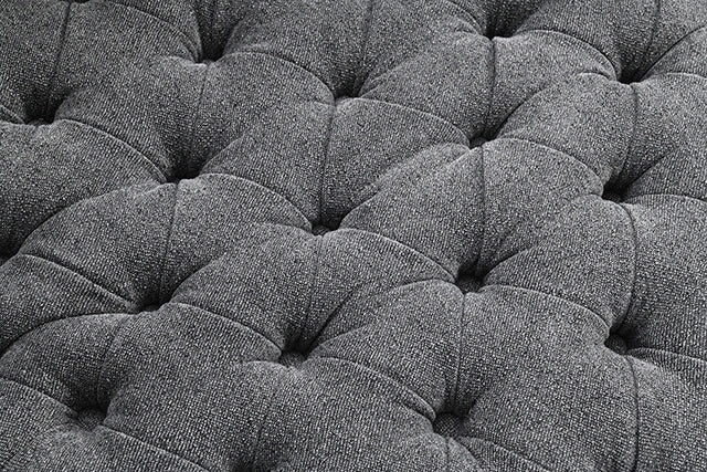 Sillón giratorio Sofi con botones capitoné