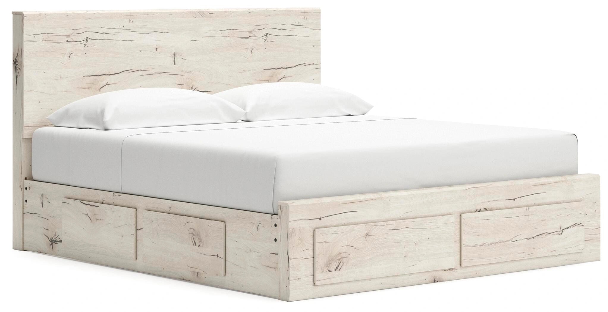 Cama Lawroy con almacenamiento en el panel