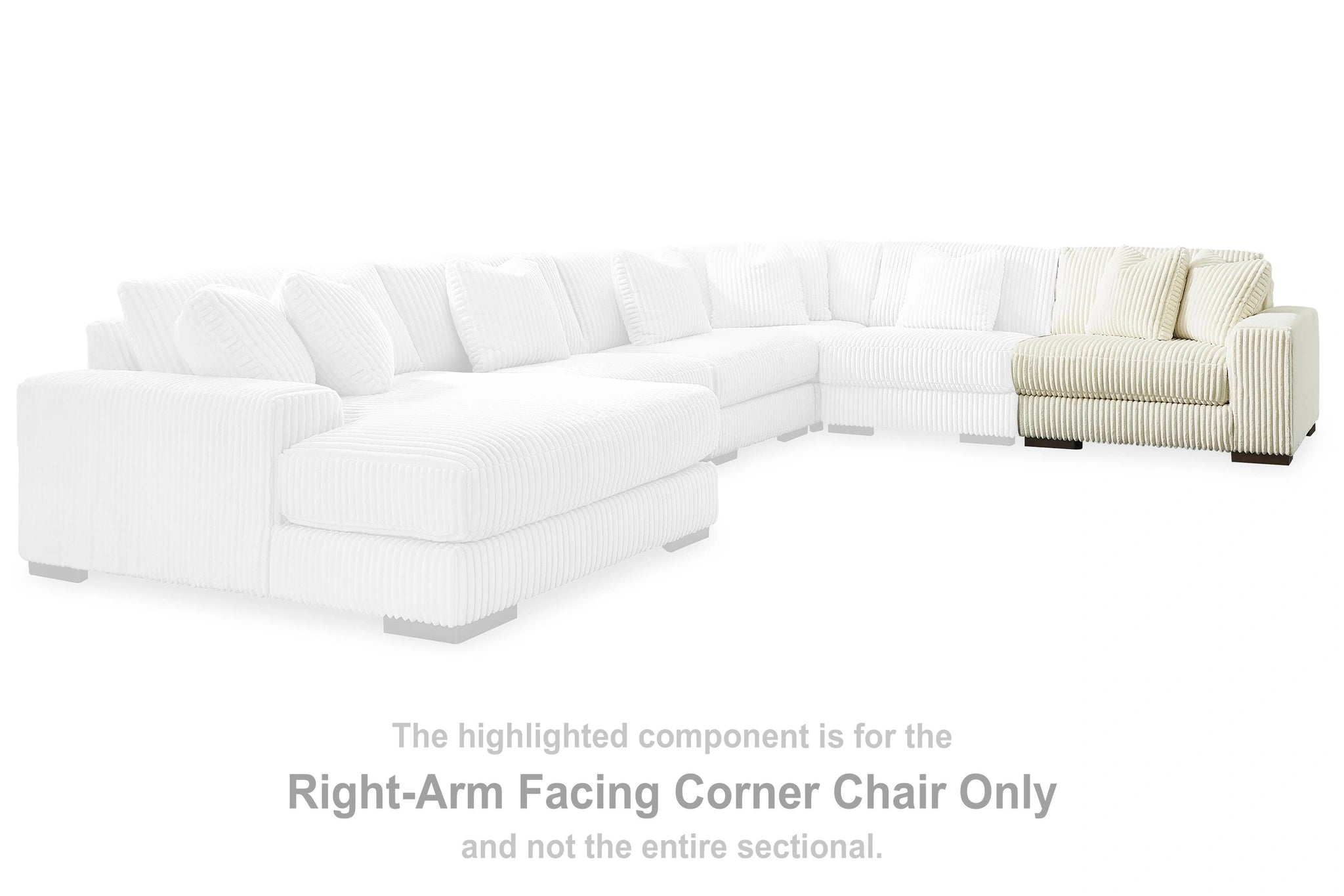 Sofá seccional Lindyn con chaise longue