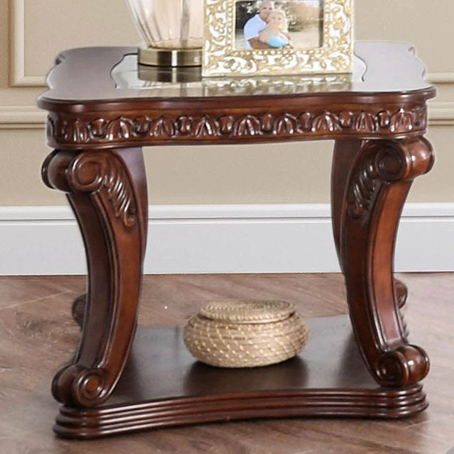 Mesa auxiliar Walworth de roble oscuro