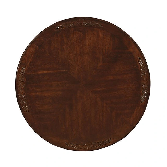 Mesa de comedor redonda Elana Brown Cherry