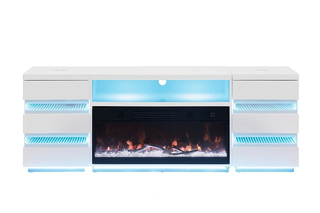 Mueble para TV Terni con chimenea
