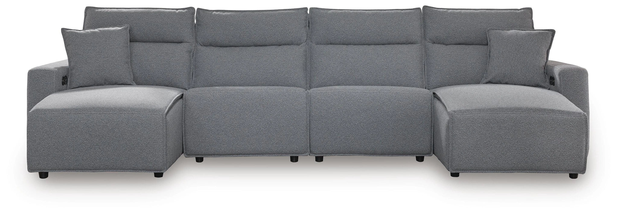 Seccional reclinable eléctrico Modmax con chaise longue