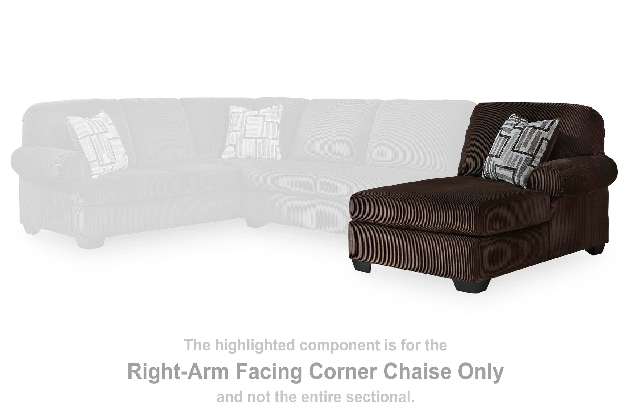 Seccional Kimlee con chaise doble