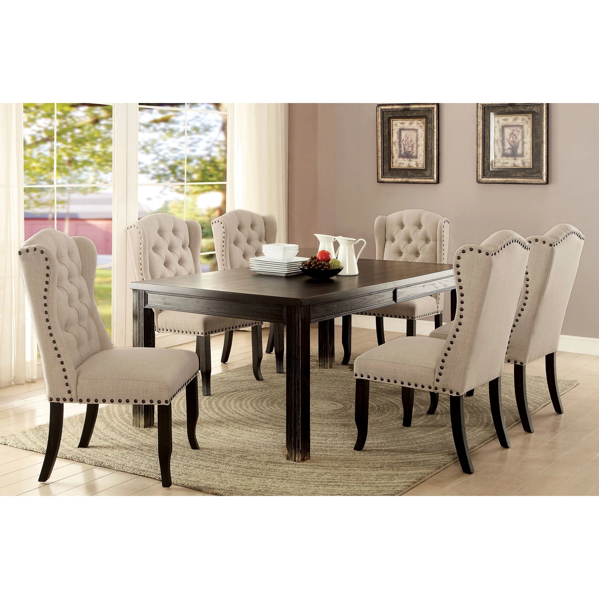 Sillón orejero, beige (2/caja)